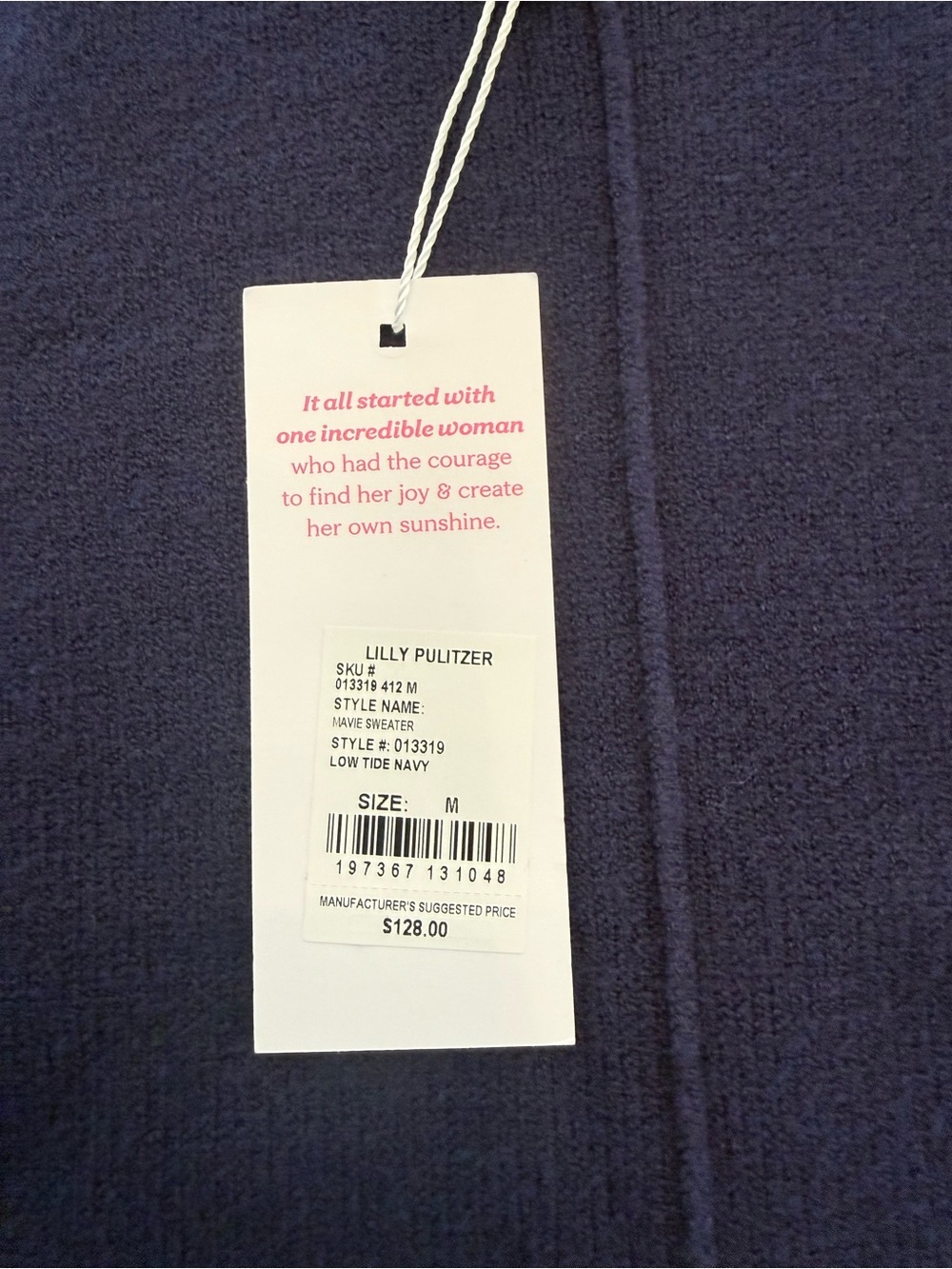 Lily Pulitzer Mavie Sweater in Low Tode Navy - Picture 6 of 9